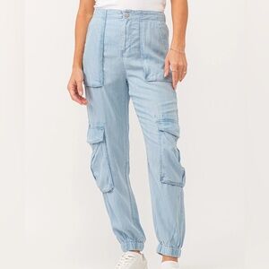 Dear John ‘Sandy’ Light Wash Tencel Utility Jogger Pants – Size L